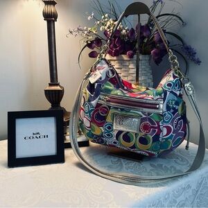 VTG NWT Coach Poppy Pop C Jazzy Signature Hobo & Crossbody Bag